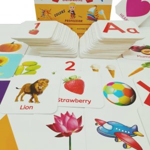 Premium All in One Flash Cards for Kids Toys for 1-6 Years Old Boy and Girls (Laminated Non-Tearable flashcards - Water Proof) | Early Learning Montessori Toy for 1 2 3 4 5 6 Year Old