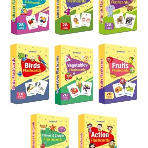 Gurukanth® Premium 8-in-1 Brain Boosting Non-Tearable Flash Cards for Kids | 224 Laminated Cards | 1+ Years | Early Learning Montessori Education Toy for Toddlers | Waterproof | Return Gift