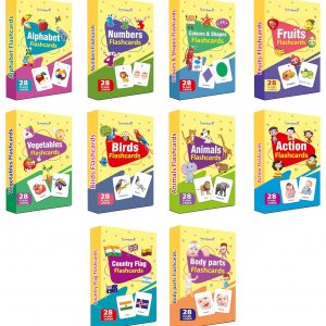 Gurukanth® Premium Flash Cards for Kids Early Learning | Easy & Fun Way of Learning 1 Year to 6 Years Babies Smart Toys (Combo Set of 10)