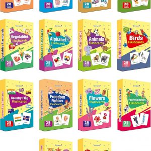 Gurukanth® Premium Flash Cards for Kids Early Learning (Combo Set of 14) | Easy & Fun Way of Learning 1 Year to 6 Years Babies Smart Toys