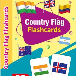 Gurukanth Country Flag Flash Cards for Kids – 28 Multicolor Flashcards