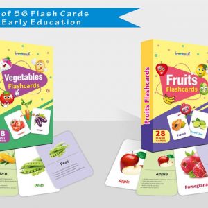 gurukanth Fruits Flash cards,Vegetables Flash cards (Combo Pack) Easy & Fun way of Learning-3yr-6yr Kids (Set of 2)  (Multicolor)