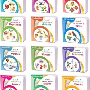My First Library Box-Set of 12 Preschool Board Books For Kids Early Learning - Non tearable Water Proof Board Book  (Board Book, gurukanth)