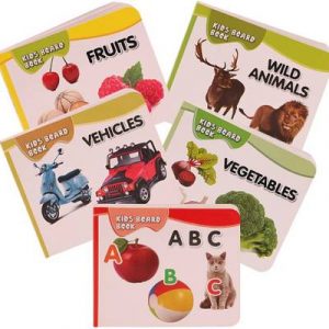 Gurukanth Pocket Board Book Set of Alphabets, Fruits, Vegetable, Animals, Vehicles  (Multicolor)