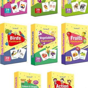 gurukanth Premium Flash Cards for Kids Early Learning (Combo Set of 8) | Montessori Toys  (Multicolor)